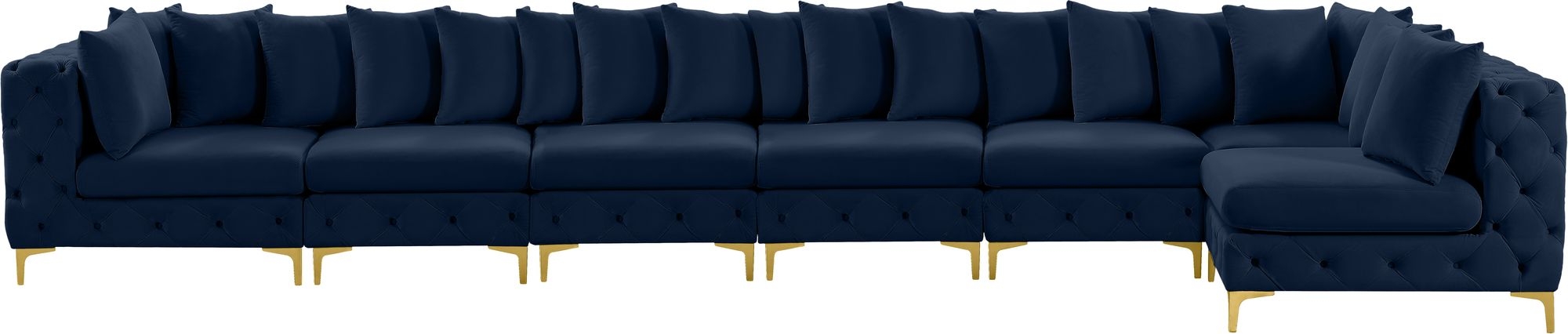 Tremblay 198" 7-Piece Velvet Modular Sectional
