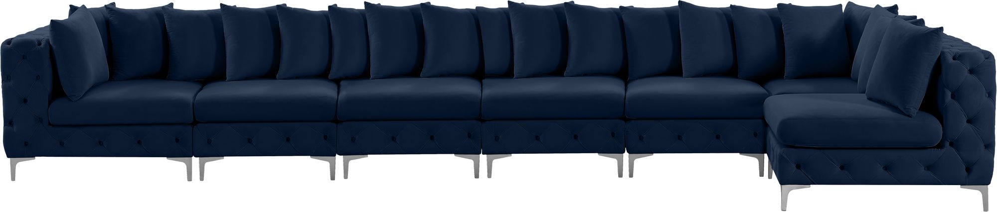Tremblay 198" 7-Piece Velvet Modular Sectional