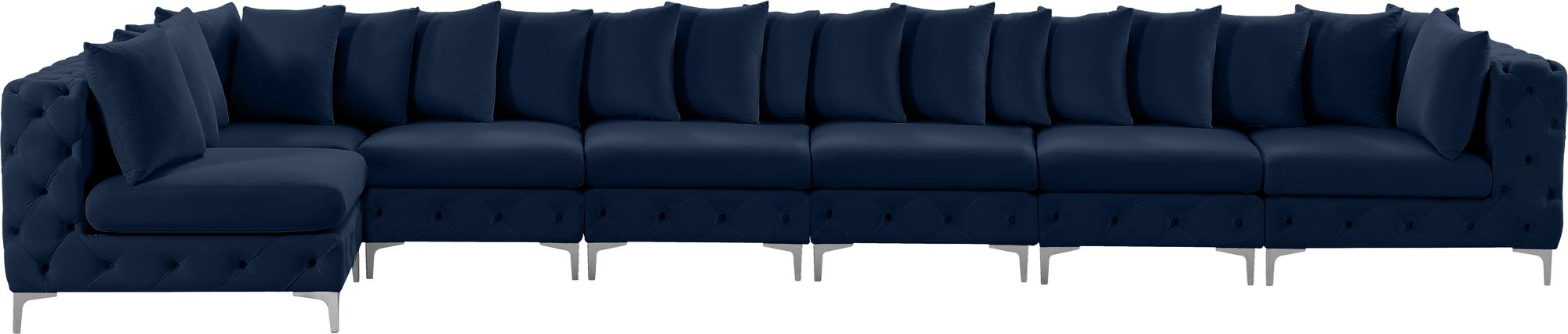 Tremblay 198" 7-Piece Velvet Modular Sectional