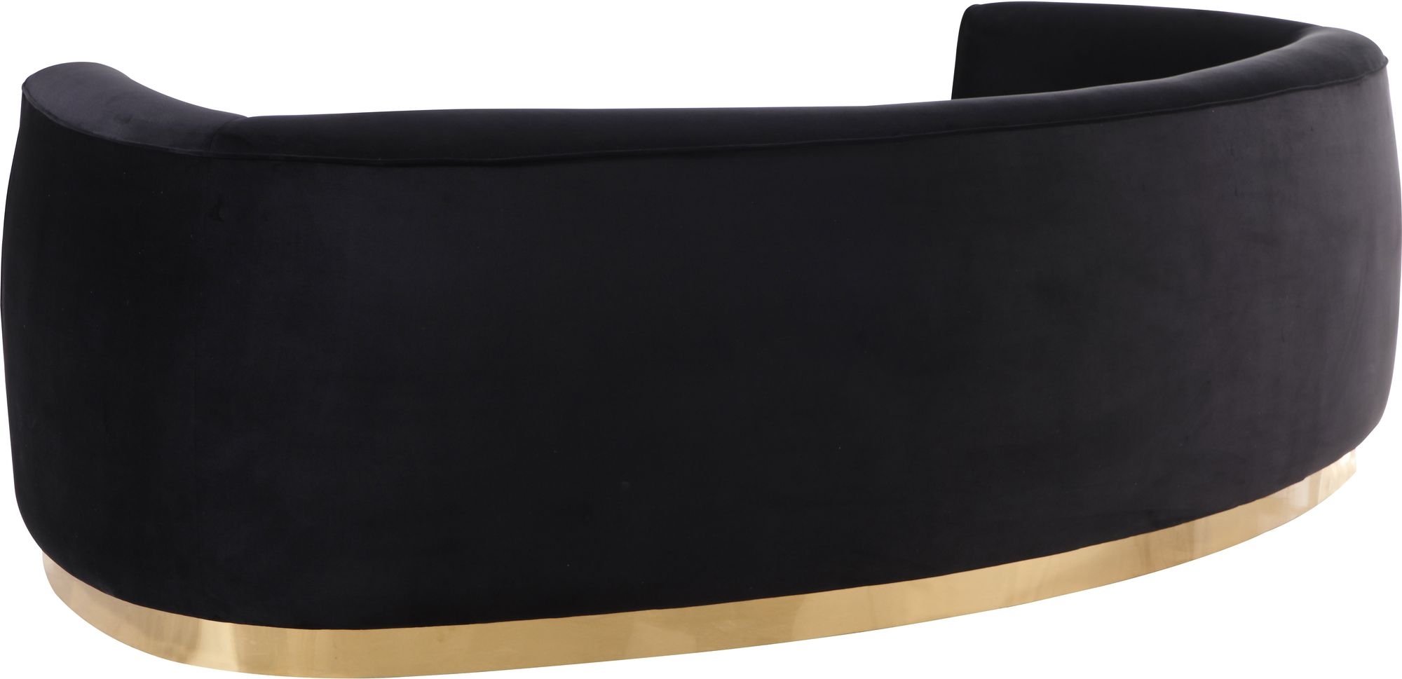 Julian Velvet Sofa with Stainless Steel Base