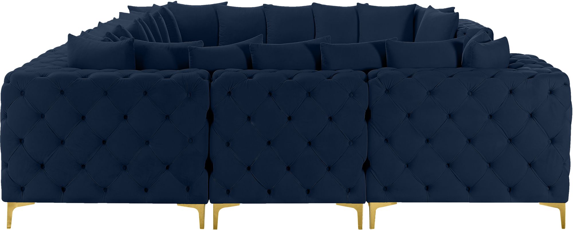 Tremblay 138" 8-Piece Velvet Modular Sectional