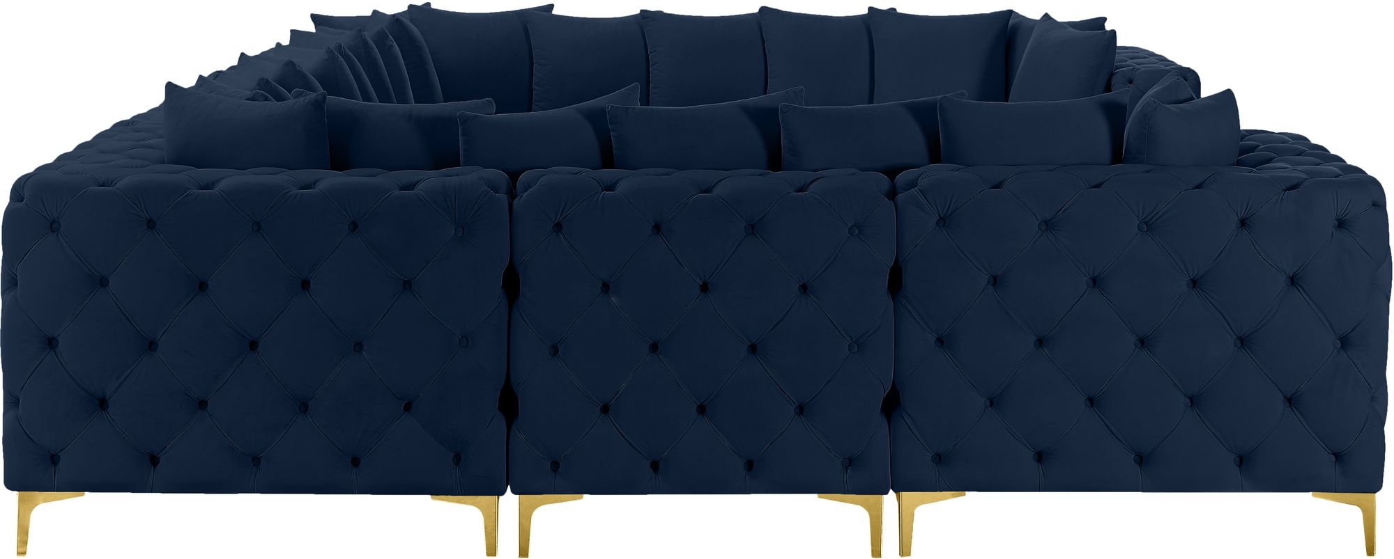 Tremblay 138" 8-Piece Velvet Modular Sectional