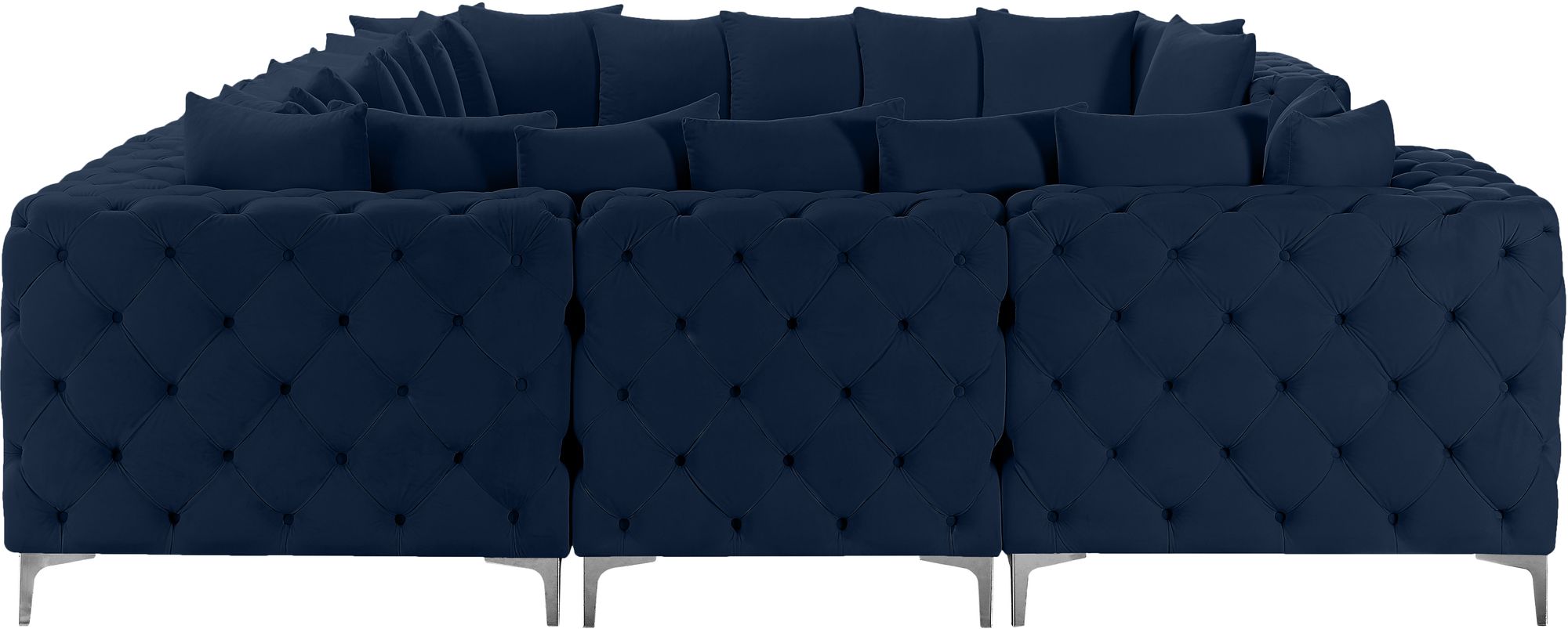 Tremblay 138" 8-Piece Velvet Modular Sectional
