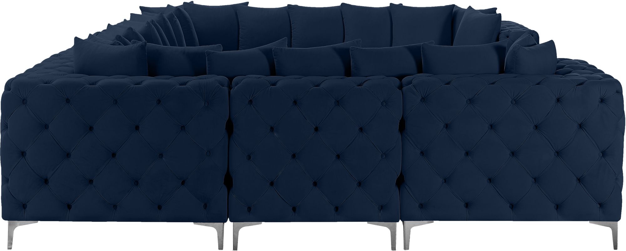 Tremblay 138" 8-Piece Velvet Modular Sectional