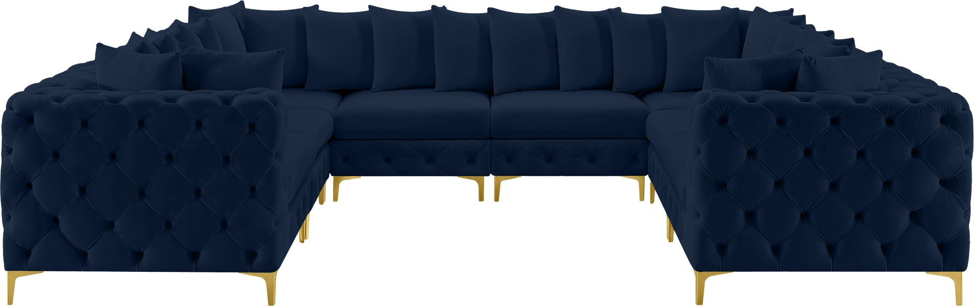 Tremblay 138" 8-Piece Velvet Modular Sectional