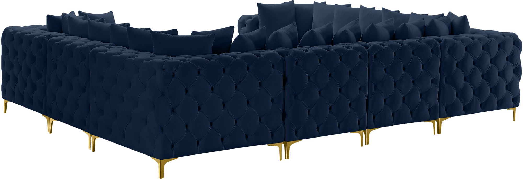 Tremblay 138" 8-Piece Velvet Modular Sectional