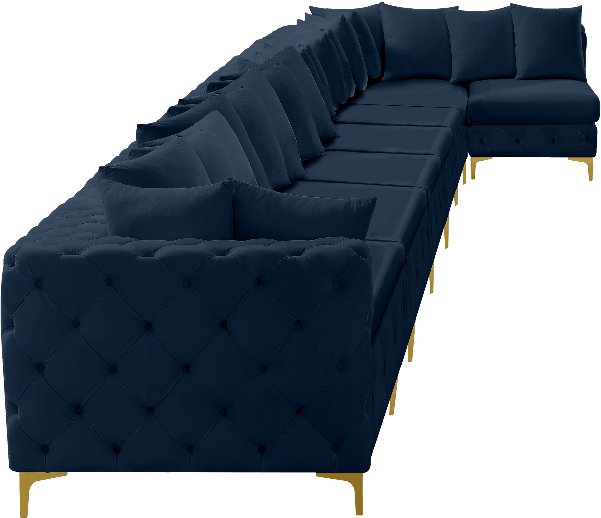 Tremblay 228" 8-Piece Velvet Modular Sectional