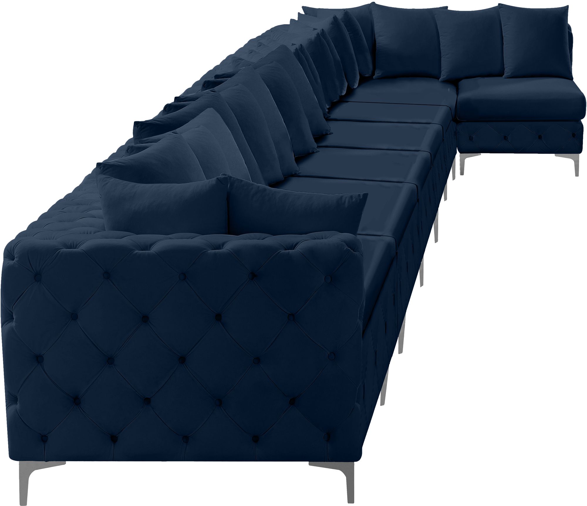 Tremblay 228" 8-Piece Velvet Modular Sectional