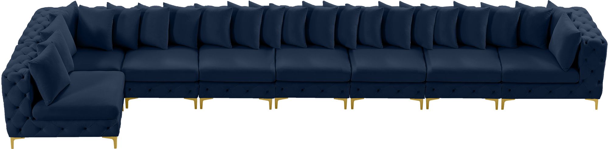 Tremblay 228" 8-Piece Velvet Modular Sectional