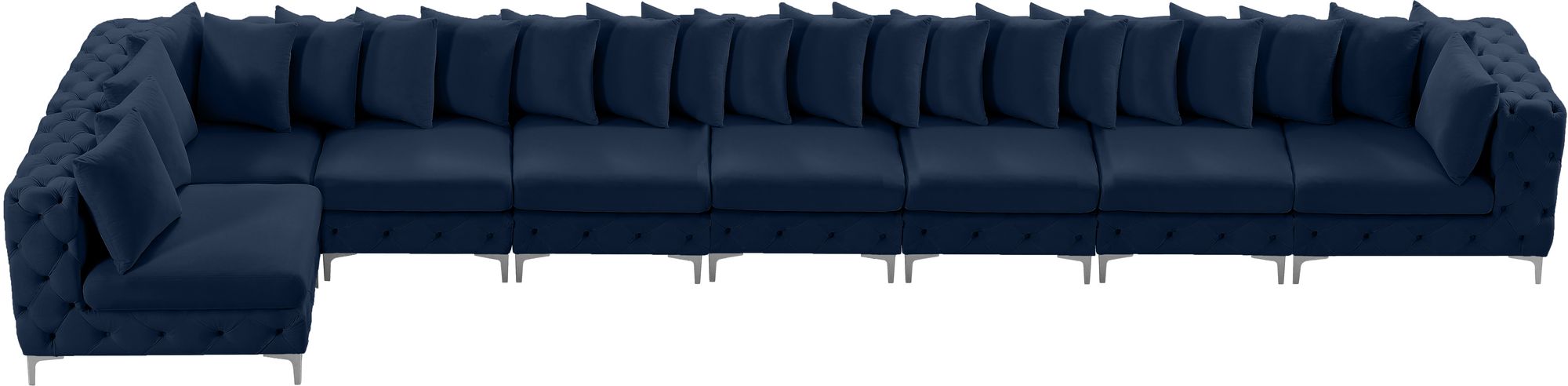 Tremblay 228" 8-Piece Velvet Modular Sectional