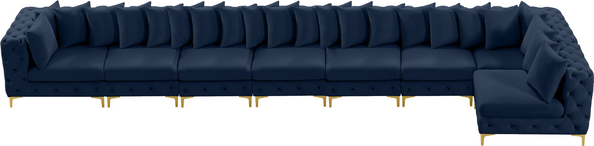 Tremblay 228" 8-Piece Velvet Modular Sectional