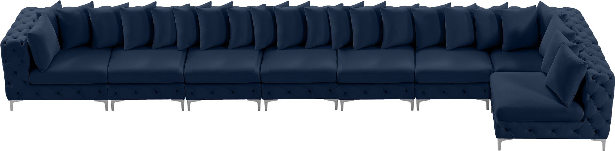Tremblay 228" 8-Piece Velvet Modular Sectional
