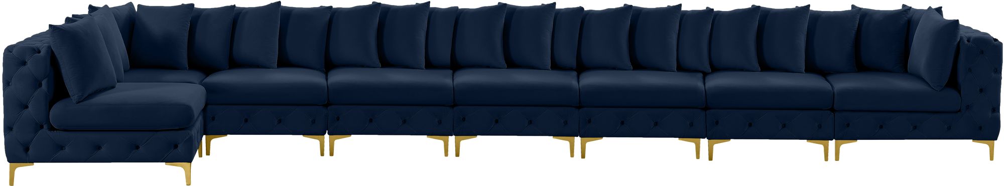 Tremblay 228" 8-Piece Velvet Modular Sectional