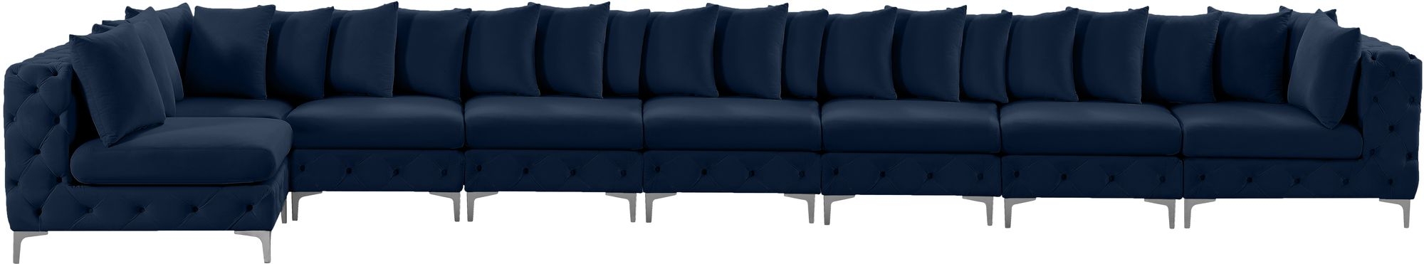 Tremblay 228" 8-Piece Velvet Modular Sectional