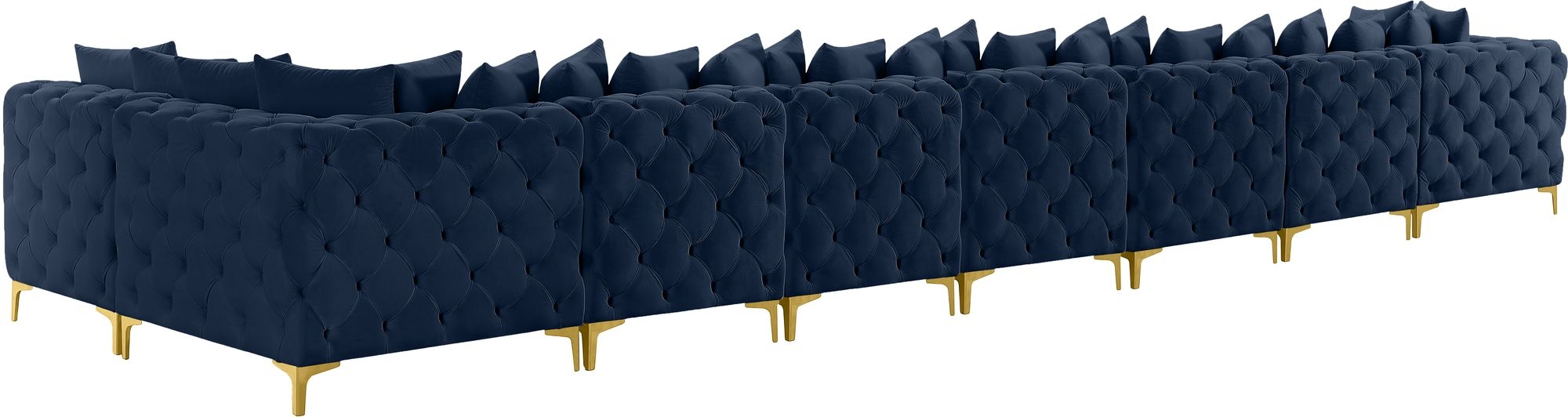 Tremblay 228" 8-Piece Velvet Modular Sectional