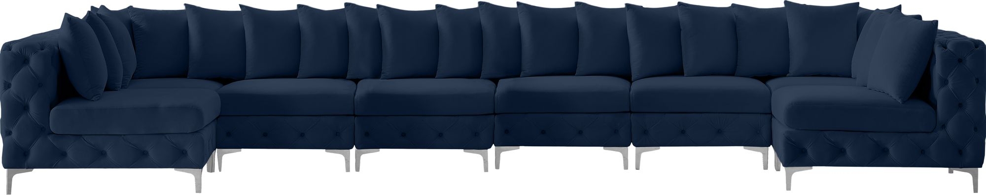 Tremblay 198" 8-Piece Velvet Modular Sectional
