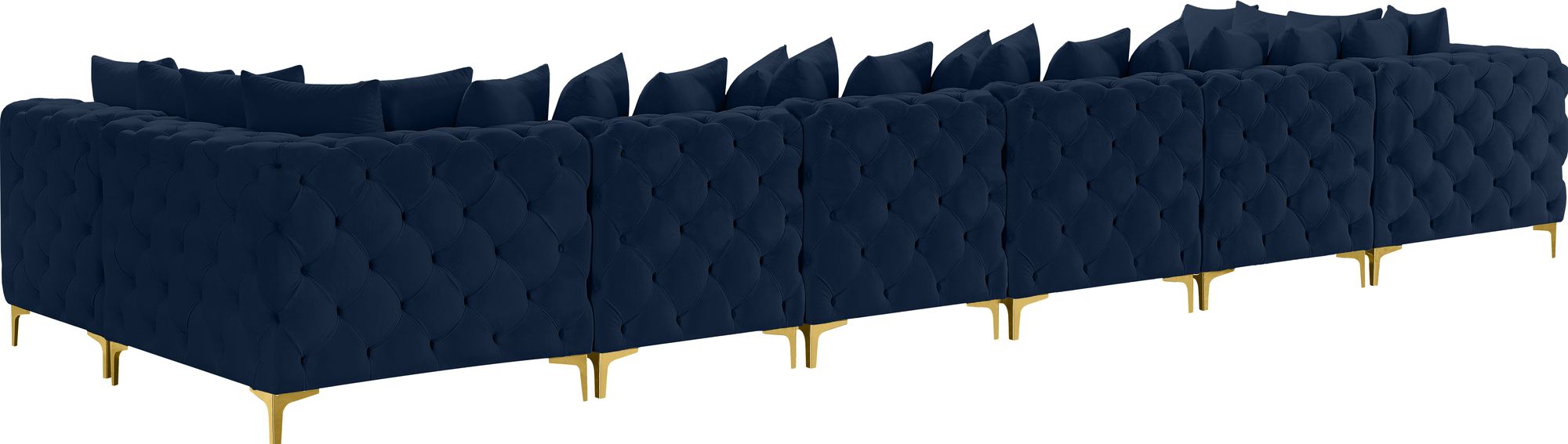 Tremblay 198" 8-Piece Velvet Modular Sectional