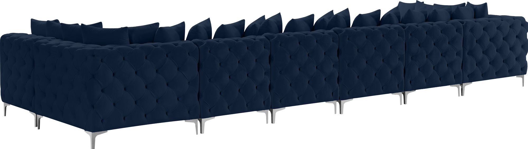 Tremblay 198" 8-Piece Velvet Modular Sectional