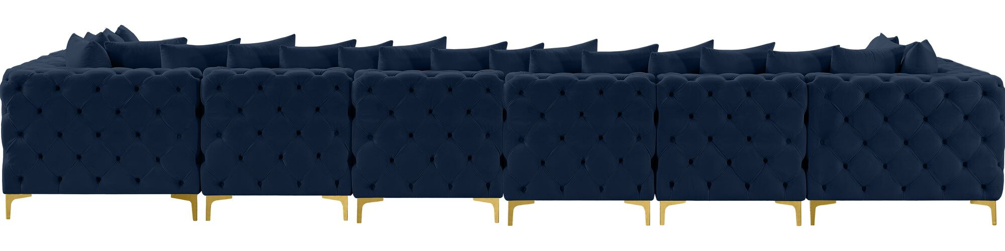Tremblay 198" 8-Piece Velvet Modular Sectional