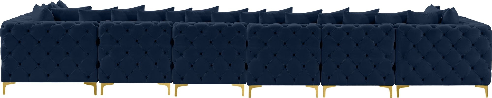 Tremblay 198" 8-Piece Velvet Modular Sectional