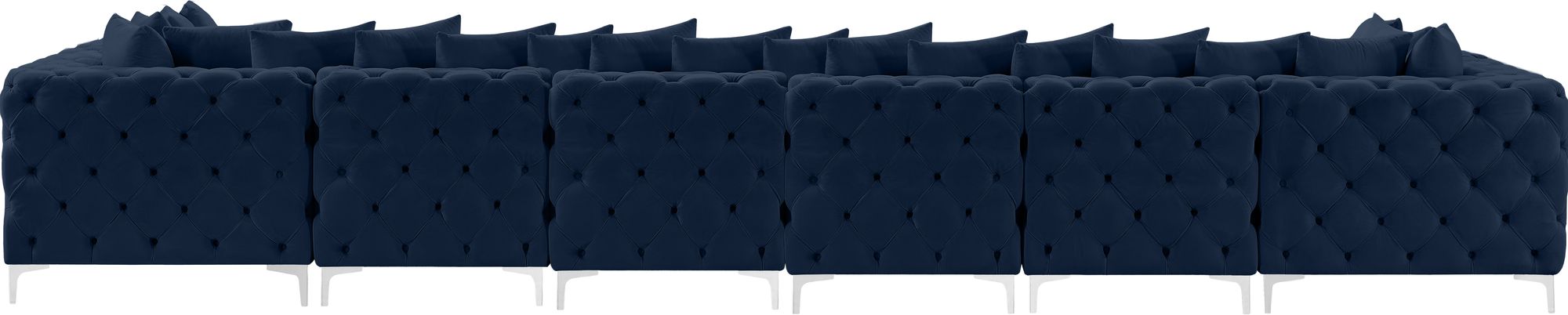Tremblay 198" 8-Piece Velvet Modular Sectional