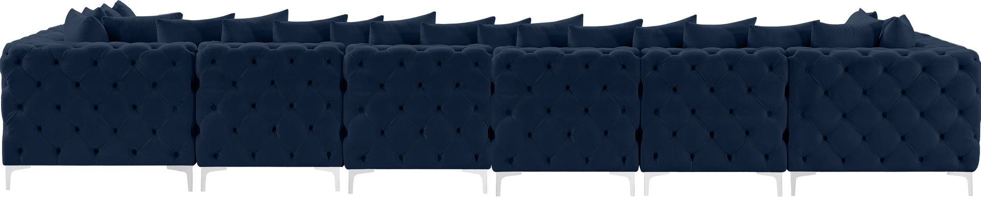 Tremblay 198" 8-Piece Velvet Modular Sectional