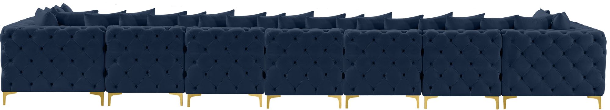 Tremblay 228" 9-Piece Velvet Modular Sectional