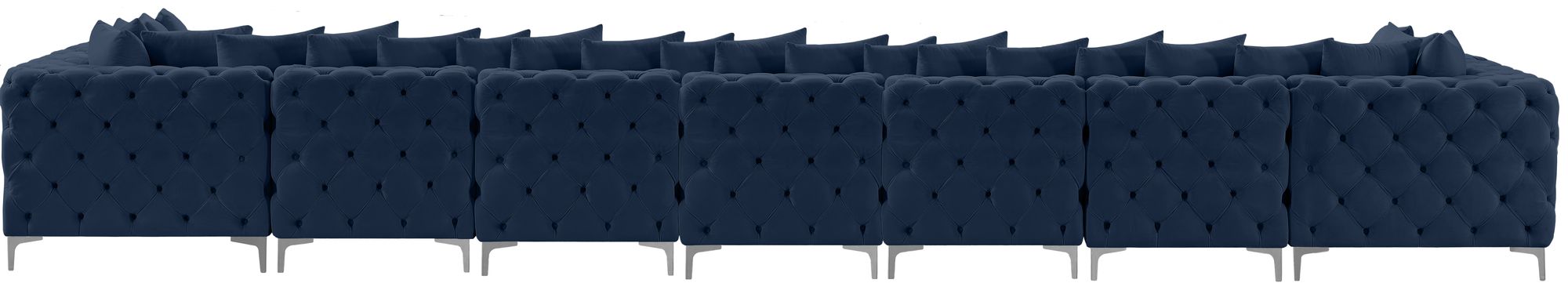 Tremblay 228" 9-Piece Velvet Modular Sectional