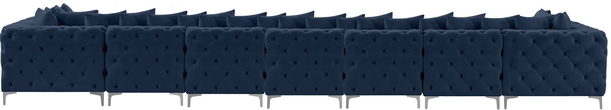 Tremblay 228" 9-Piece Velvet Modular Sectional