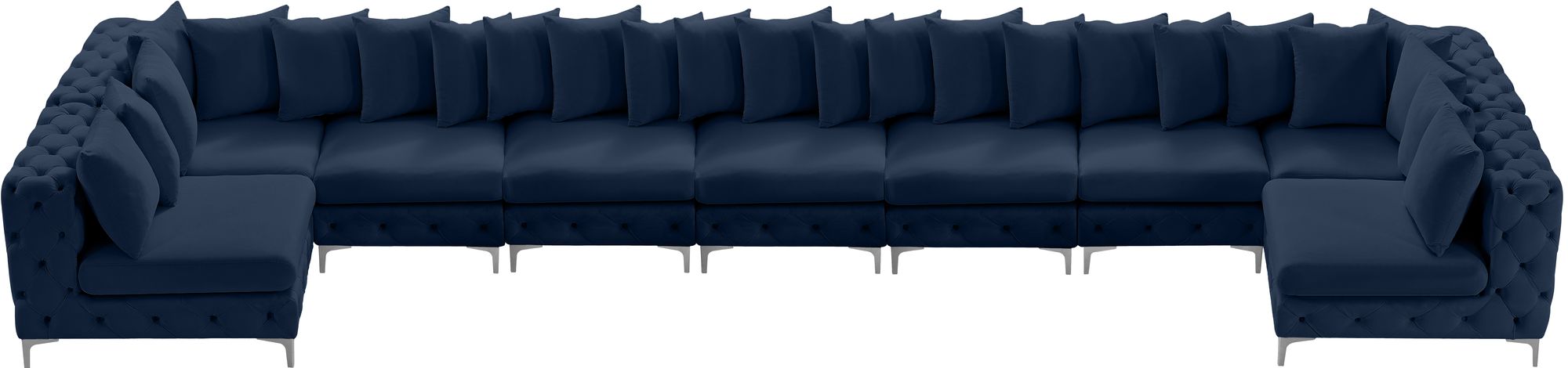 Tremblay 228" 9-Piece Velvet Modular Sectional