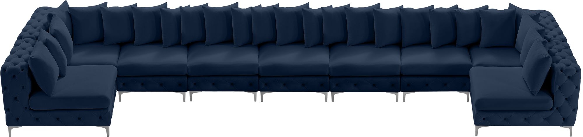 Tremblay 228" 9-Piece Velvet Modular Sectional