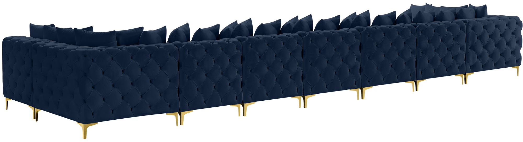 Tremblay 228" 9-Piece Velvet Modular Sectional