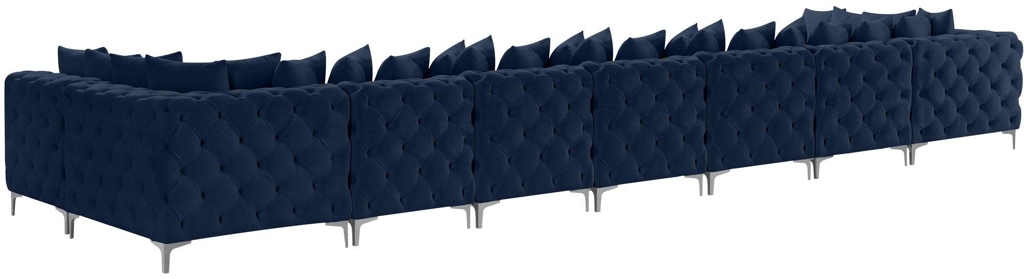 Tremblay 228" 9-Piece Velvet Modular Sectional
