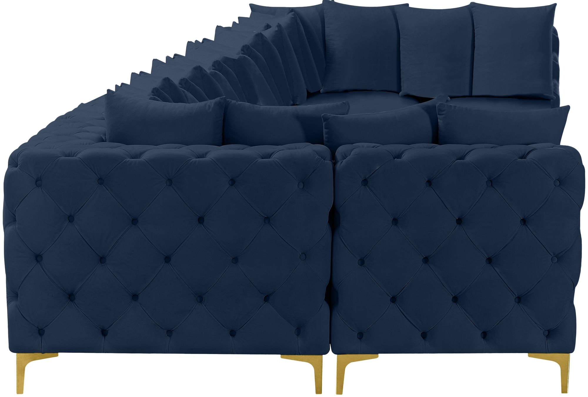 Tremblay 228" 9-Piece Velvet Modular Sectional