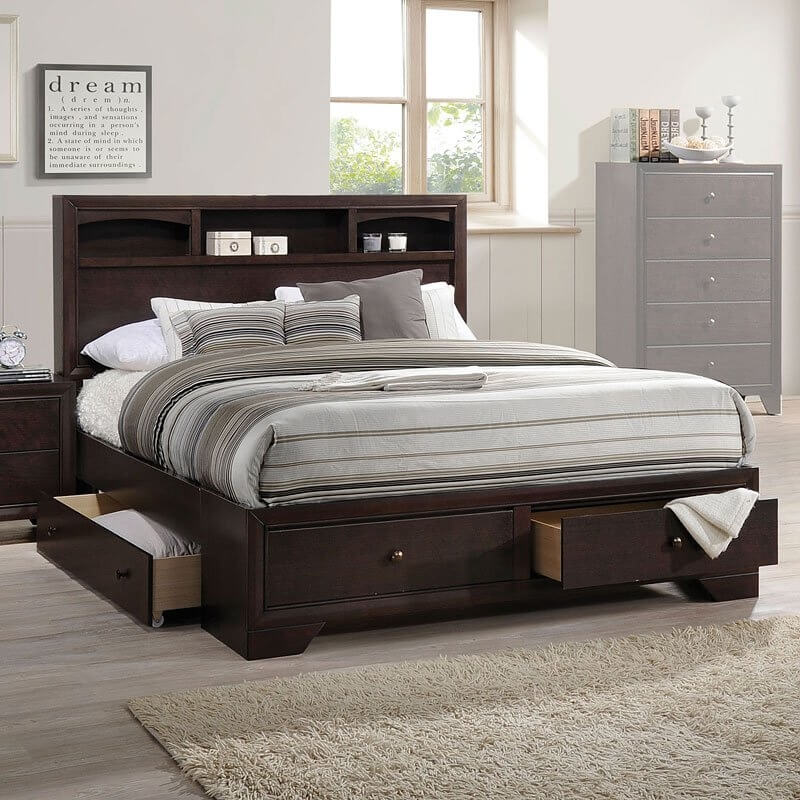 Madison II Storage Platform King Size Bed