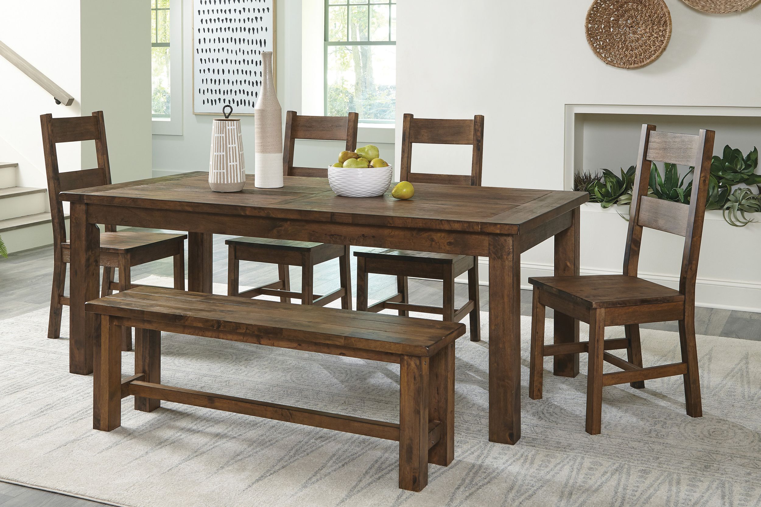 Jerrick Rectangular Wood Dining Table