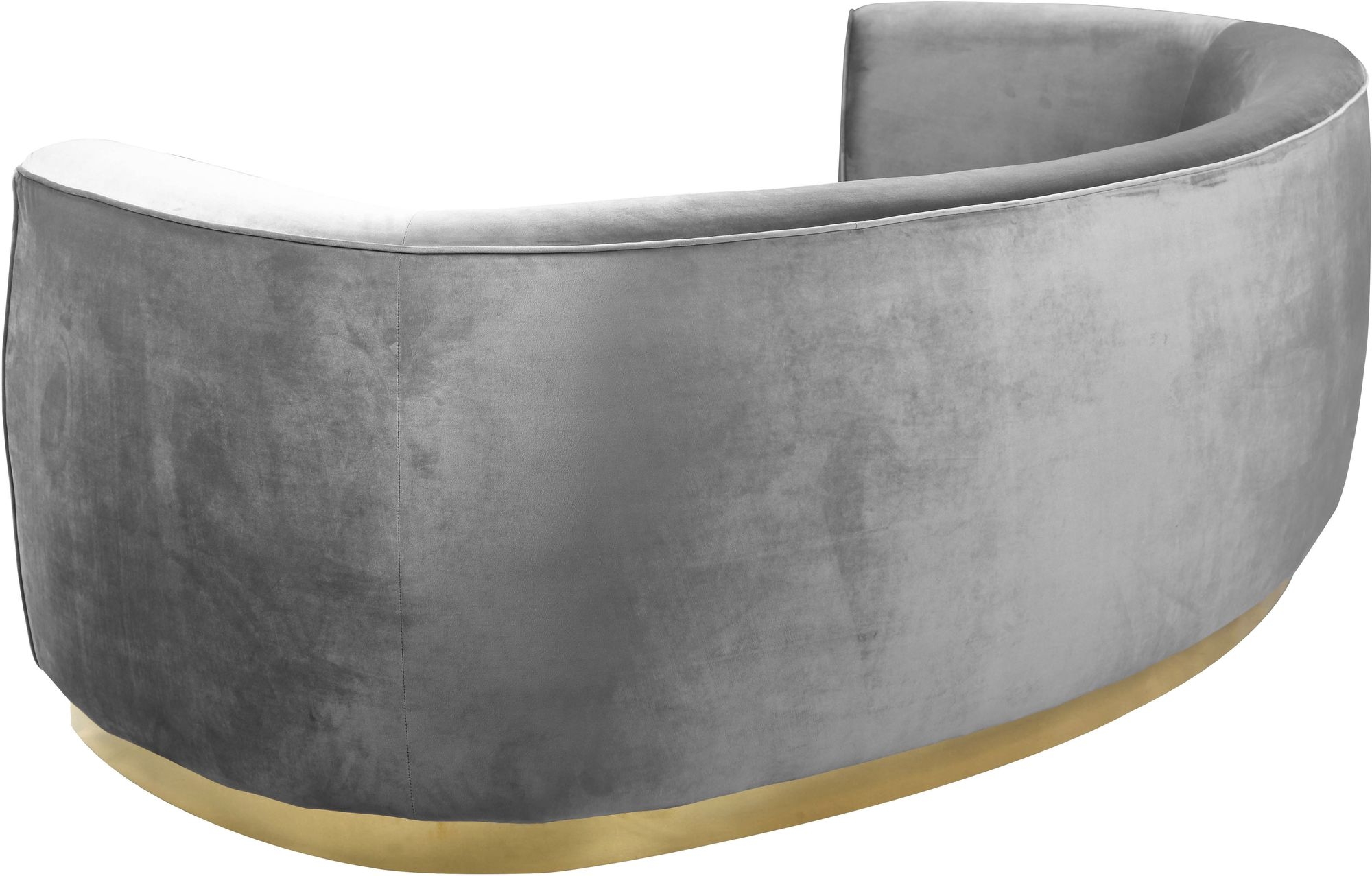 Julian Velvet Sofa with Stainless Steel Base