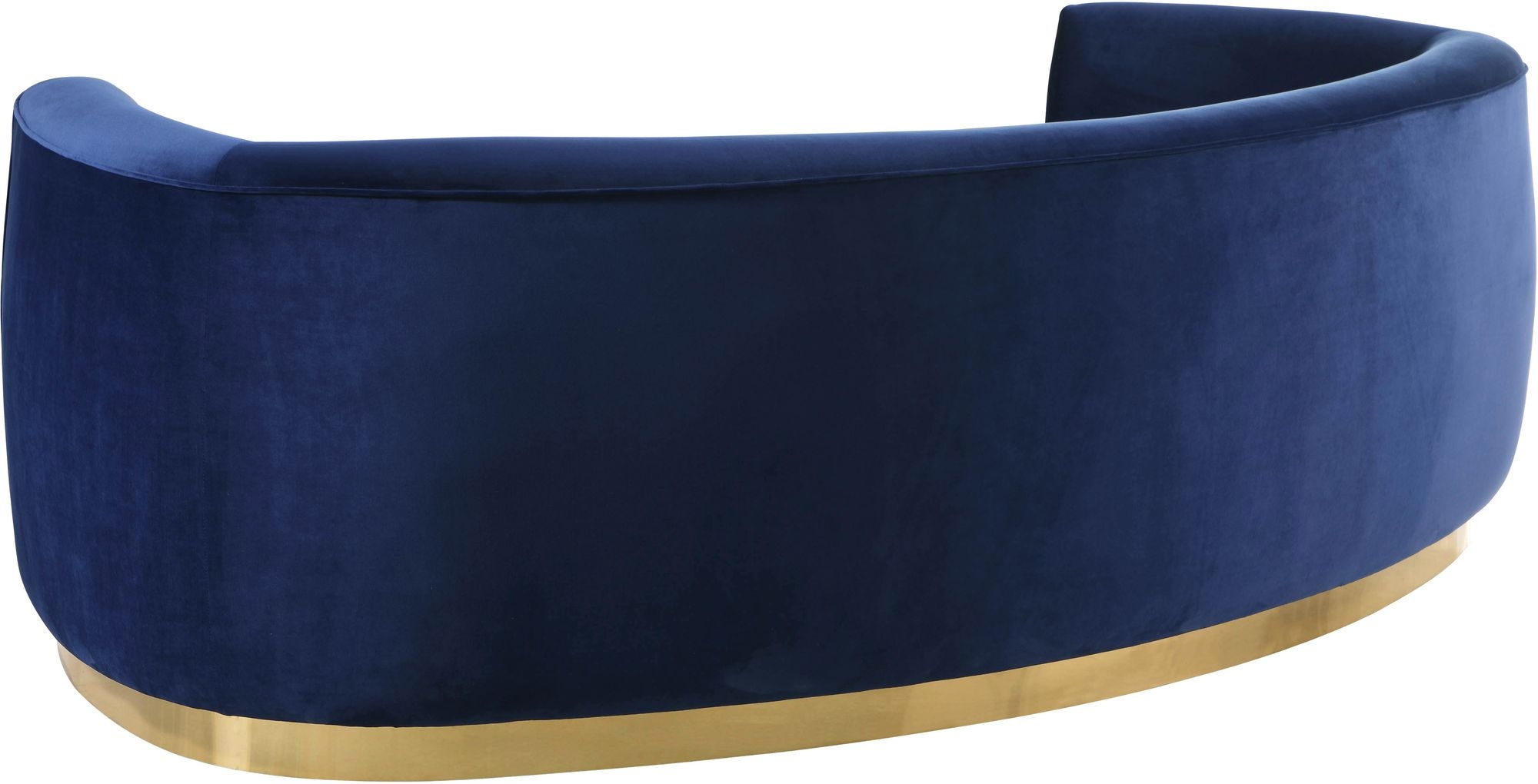 Julian Velvet Sofa with Stainless Steel Base