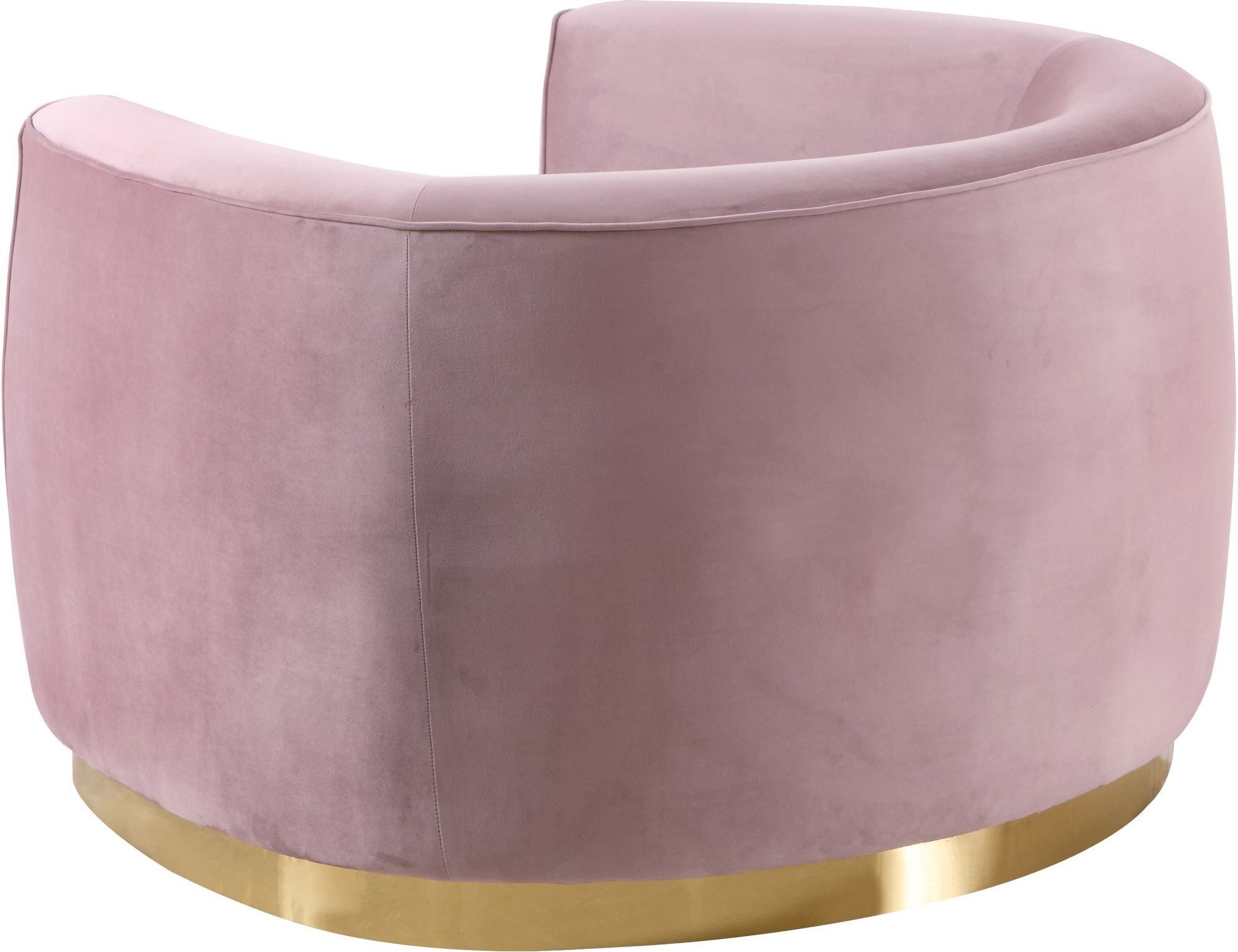 Julian Velvet Chair with Stainless Steel Base