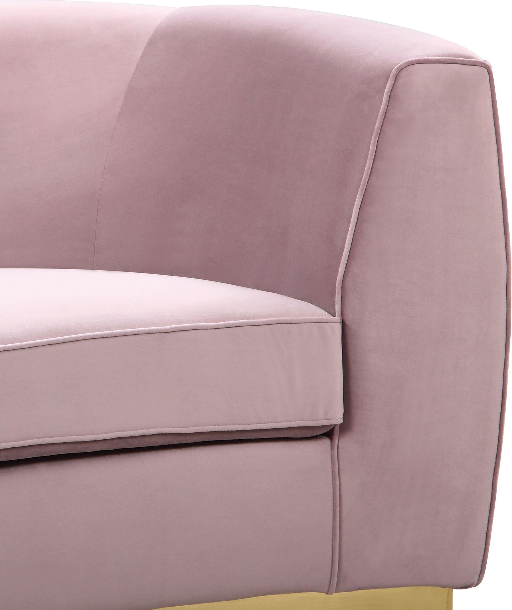 Julian Velvet Chair with Stainless Steel Base