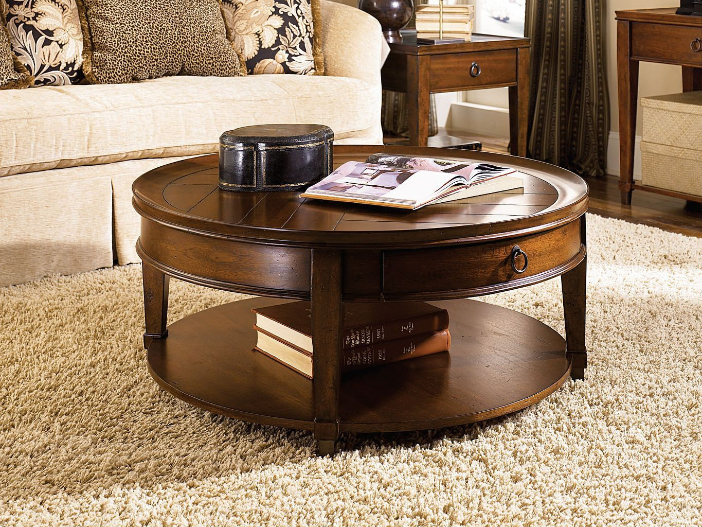 Sunset Valley Rectangular Wood Cocktail Table Set