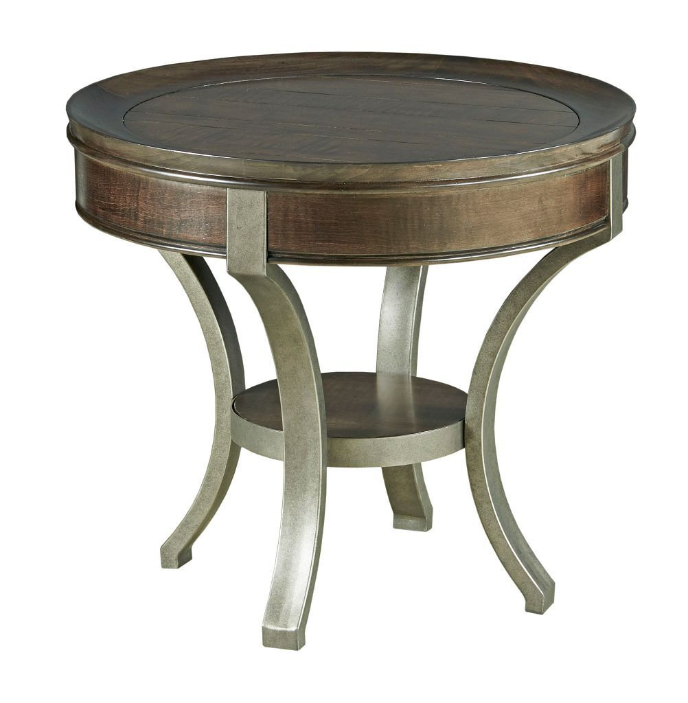 Sunset Valley Round Wood Cocktail Table Set