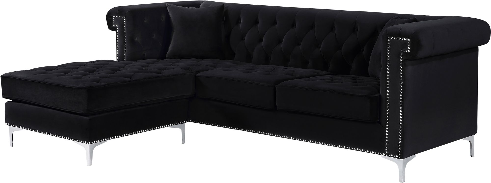 Damian Velvet Reversible Sectional