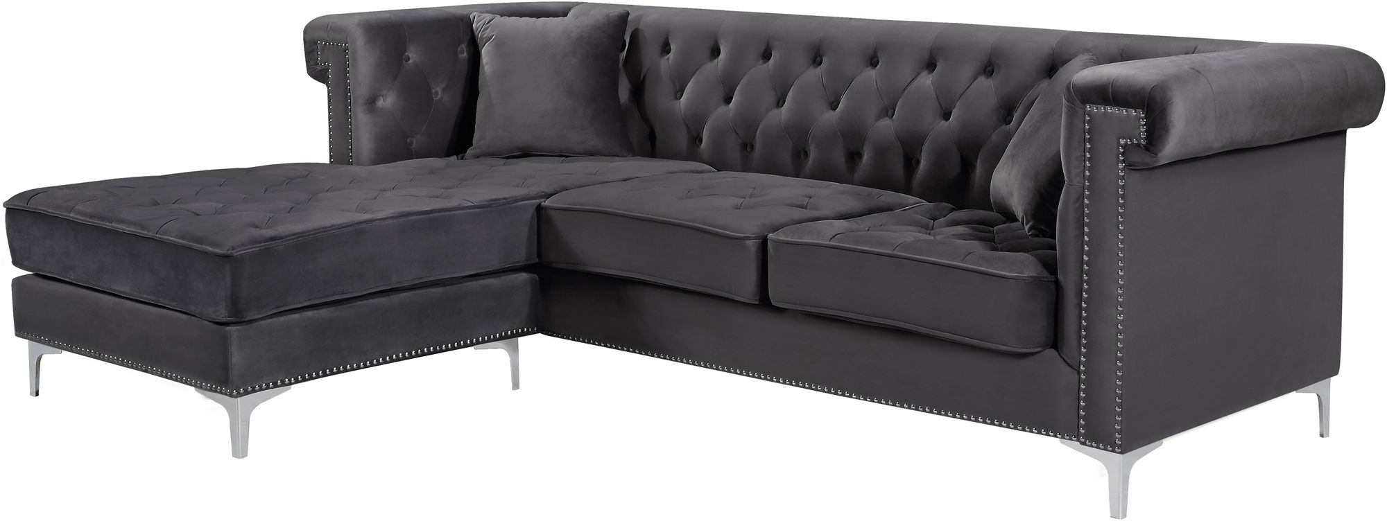 Damian Velvet Reversible Sectional