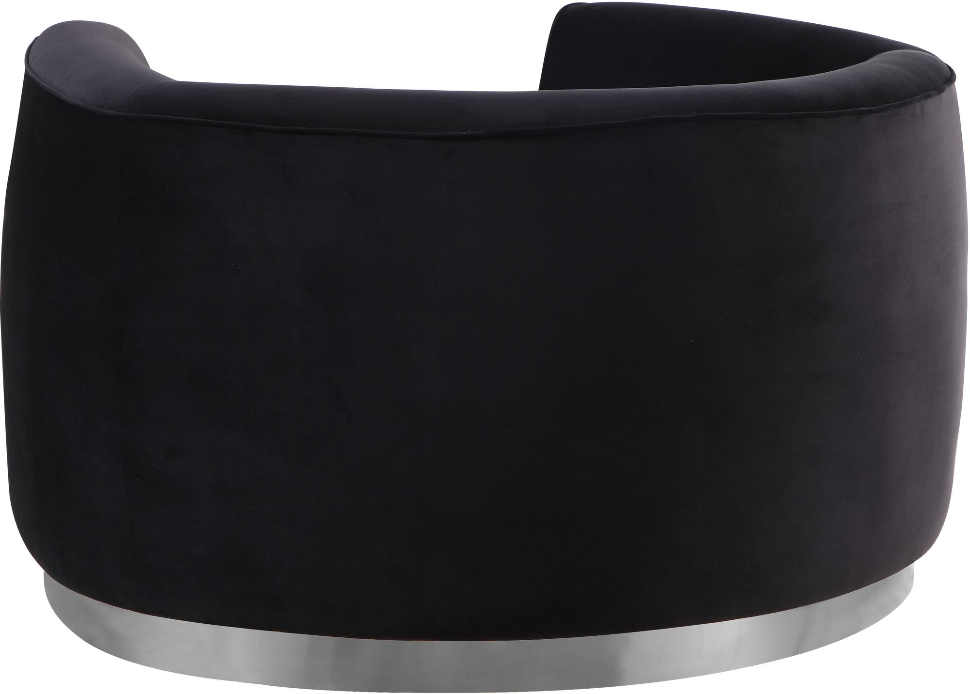 Julian Velvet Chair with Chrome Stainless Steel Base