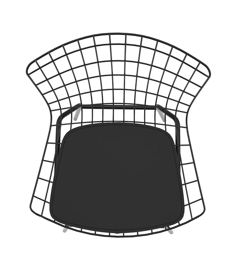 Madeline Leatherette Chair w/Seat Cushion 