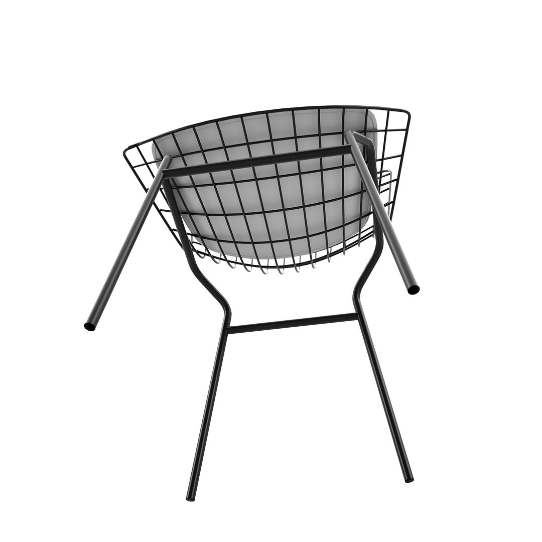 Madeline Leatherette Chair w/Seat Cushion 
