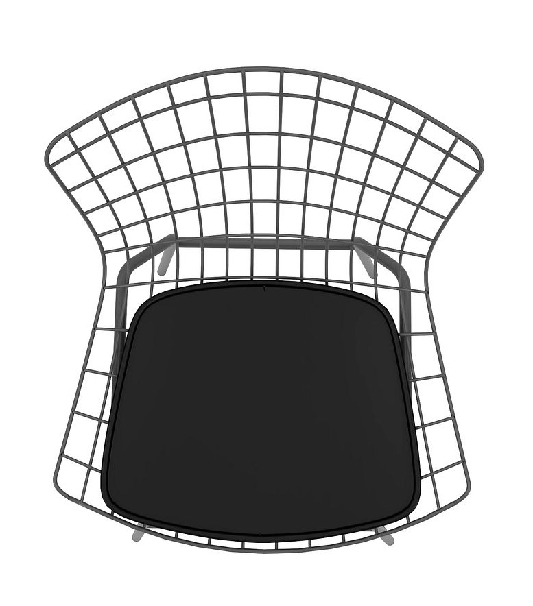 Madeline Leatherette Chair w/Seat Cushion 