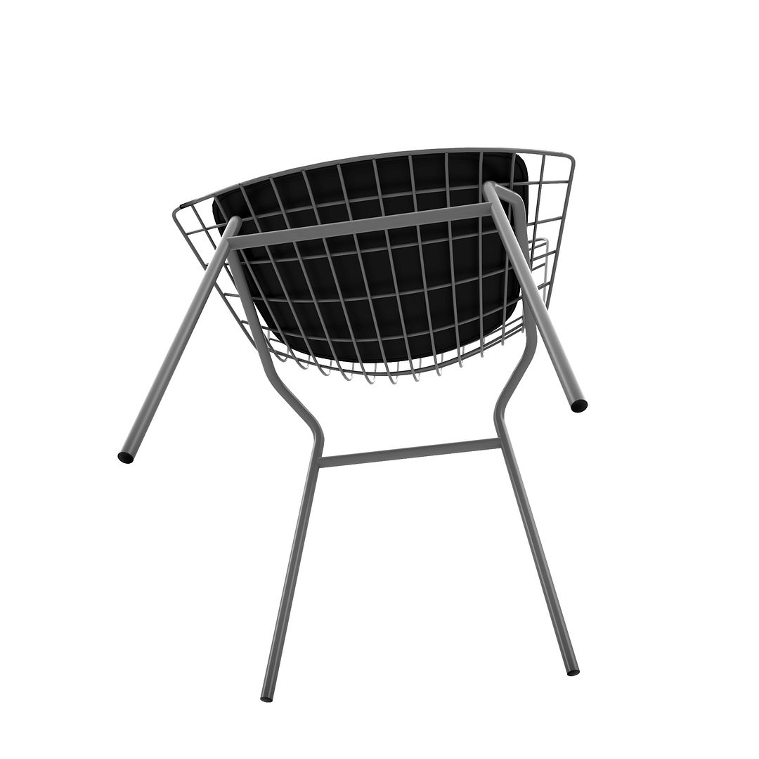 Madeline Leatherette Chair w/Seat Cushion 