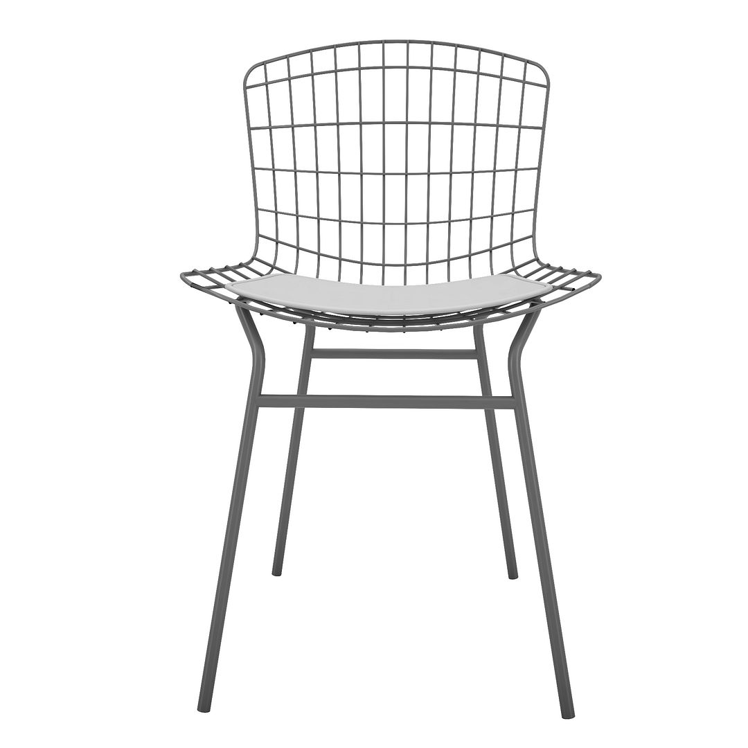 Madeline Leatherette Chair w/Seat Cushion 